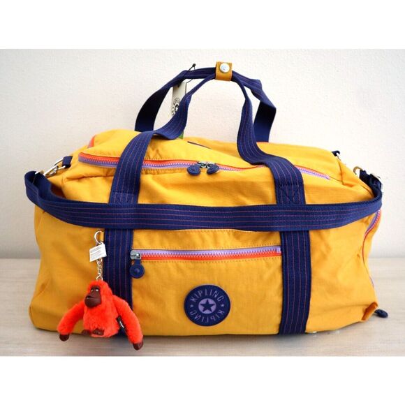 Kipling Unisex Spicy Gold Palermo Up Convertible Duffle Bag Travel Backpack - Picture 7 of 15